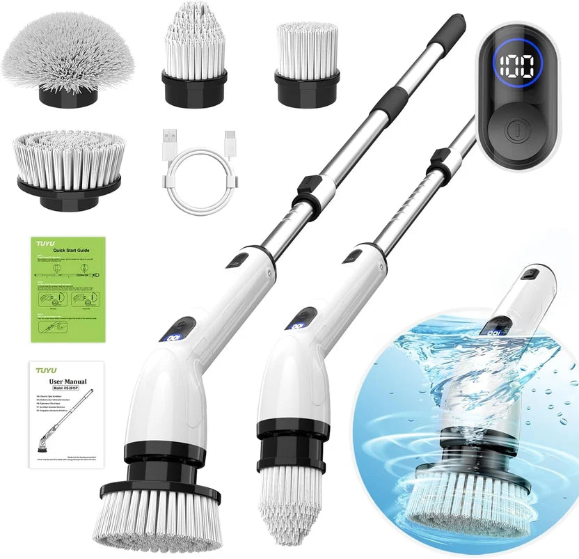 Cordless Electric Spin Scrubber – Powerful Multi-Surface Cleaning Brush for Bathroom, Kitchen, Tile & Home