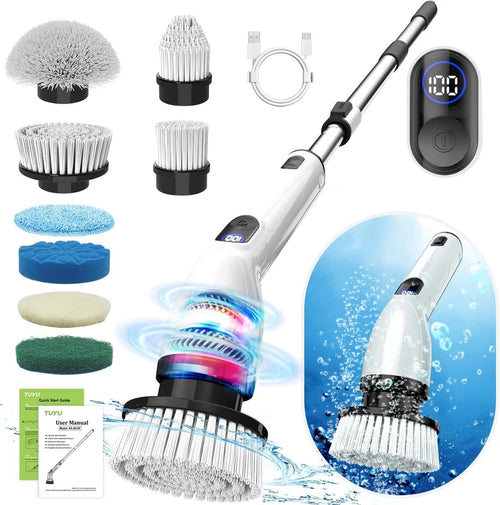 Cordless Electric Spin Scrubber – Powerful Multi-Surface Cleaning Brush for Bathroom, Kitchen, Tile & Home
