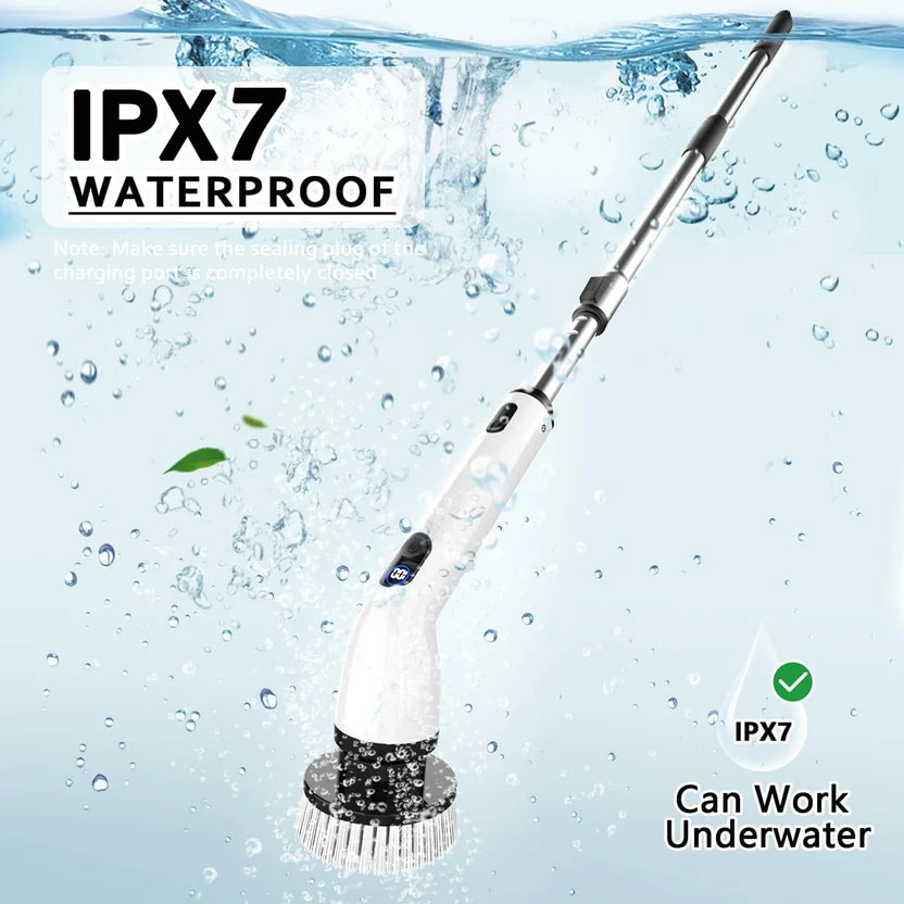 Cordless Electric Spin Scrubber – Powerful Multi-Surface Cleaning Brush for Bathroom, Kitchen, Tile & Home