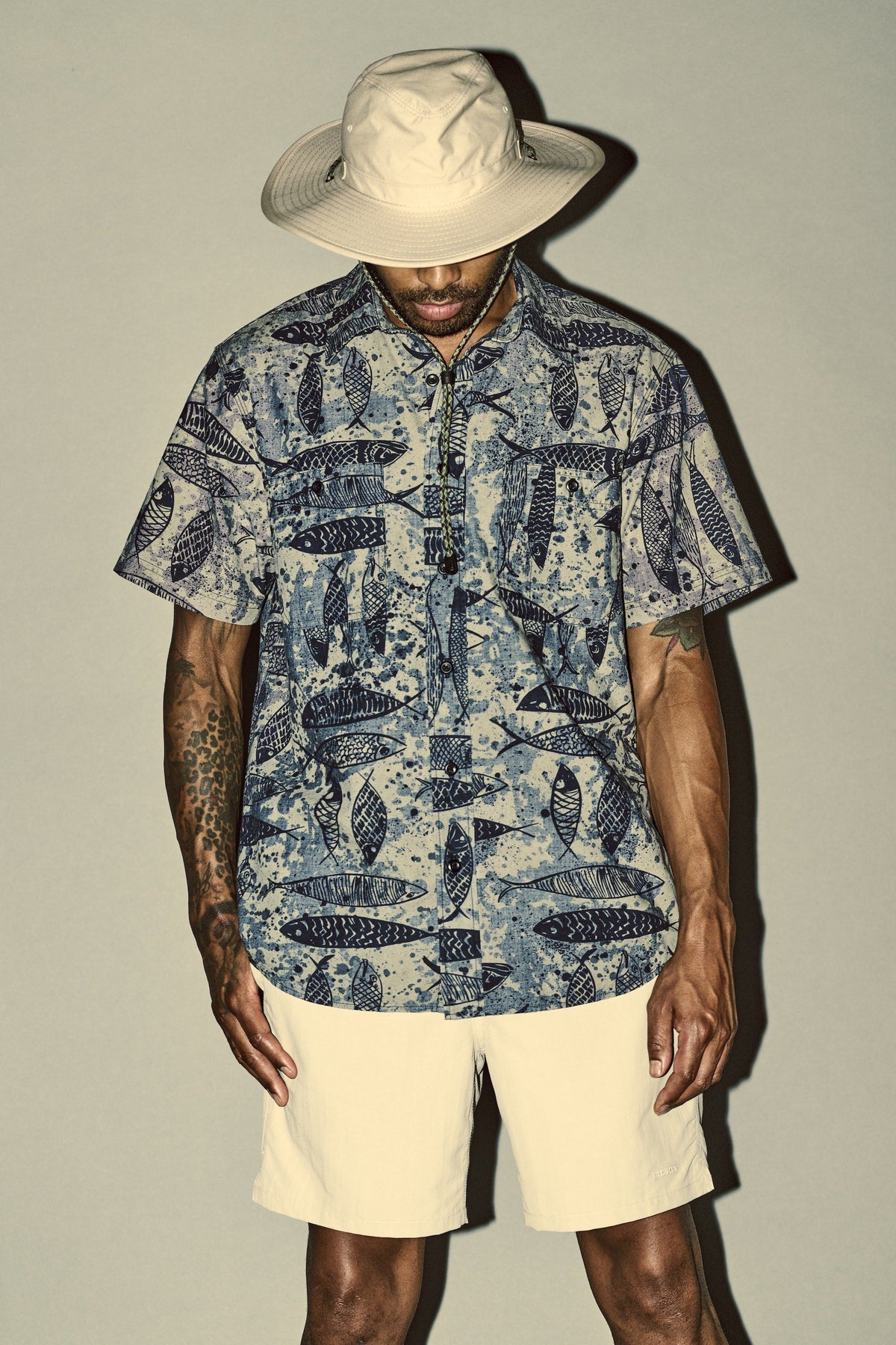 Short Sleeve Chambray Shirt